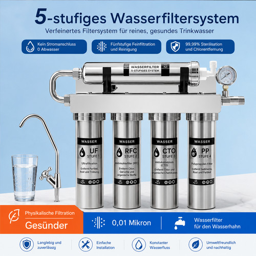 Stufen wasserfilter mit - 5-stufen,